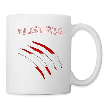 Austria Risse - Tasse - Weiß - Rechts