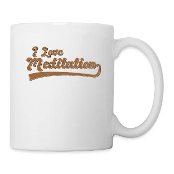 J’aime la méditation - Mug blanc - blanc - Droite
