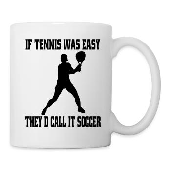 Club de tennis Raquettes de tennis Joueurs de tennis - Mug blanc - blanc - Droite