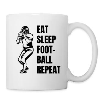 Footballfan American Football Footballtrainer - Tasse - Weiß - Rechts