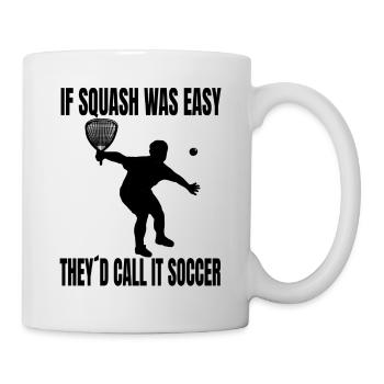 Jeu de squash Jeu de racquetball Joueur de racquetball - Mug blanc - blanc - Droite