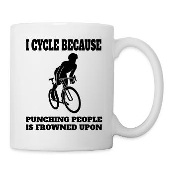 Radfahren Fahrrad Radeln Mountainbike Fahrradtour - Tasse - Weiß - Rechts