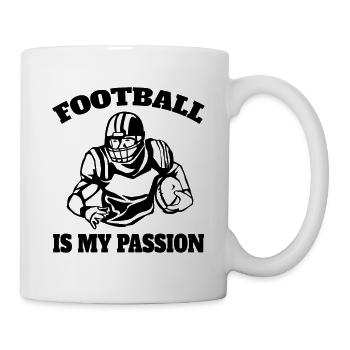 Entraîneur de football américain Fan de football - Mug blanc - blanc - Droite