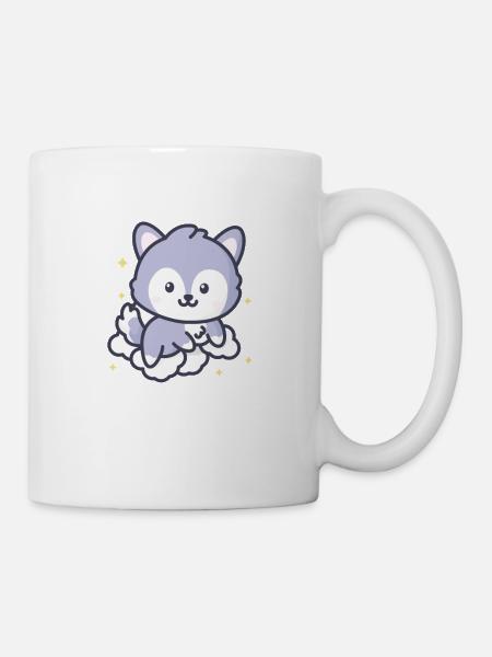 Ich bin großartig, also bin ich ein Wolf - Tasse - Weiß