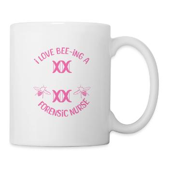 I Love Bee-ing A Forensic Nurse Nursing RN Nurses - Mug - white - Right
