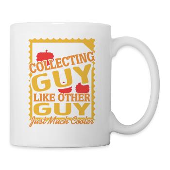 I'm A STAMP Collecting GUY Retro Funny Collector - Mug - white - Right