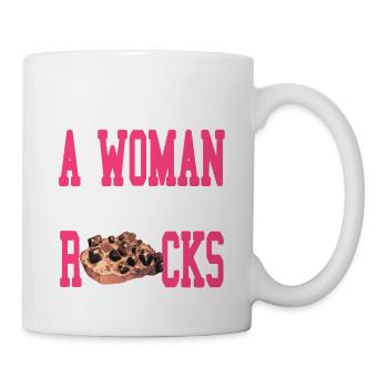 Ne sous-estimez jamais une femme qui collectionne des pierres - Mug blanc - blanc - Droite