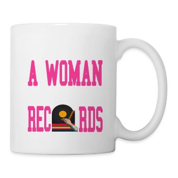Ne sous-estimez jamais une femme qui collectionne des dossiers - Mug blanc - blanc - Droite