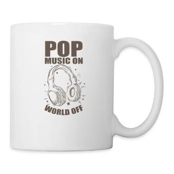 Pop Music on World off R'n'B Singer Stars - Mug - white - Right