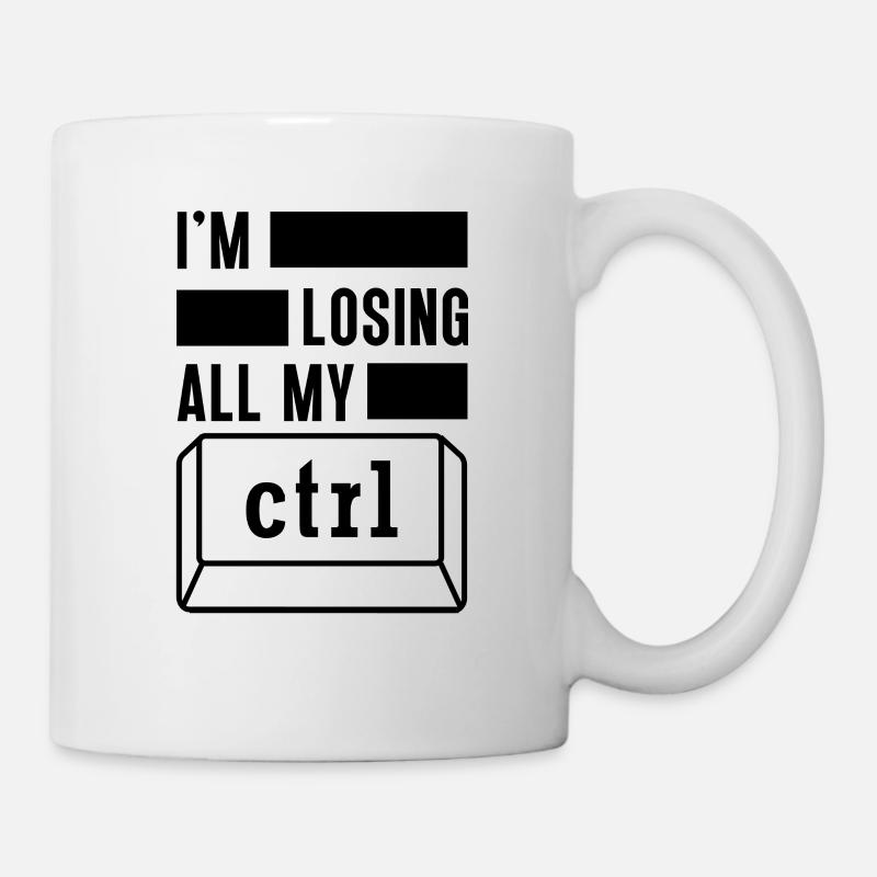 Logiciel de clé informatique de cybersécurité - Mug blanc - blanc