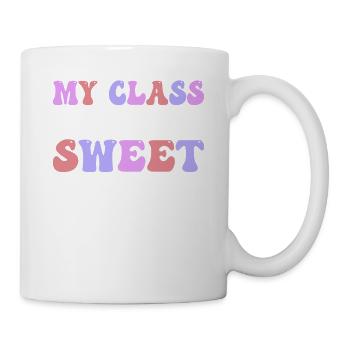 Meine Klasse ist voller süßer Herzen - Tasse - Weiß - Rechts