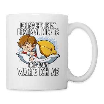 Langschläfer Junge Müde Schlaf - Tasse - Weiß - Rechts