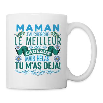 Maman la meilleure Maman fête des mères Mère ! - Mug blanc - blanc - Droite
