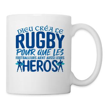 Rugby joueur Cadeau joueur Rugby | Coach Rugby - Mug blanc - blanc - Droite