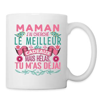 Maman la meilleure Maman fête des mères Mère ! - Mug blanc - blanc - Droite