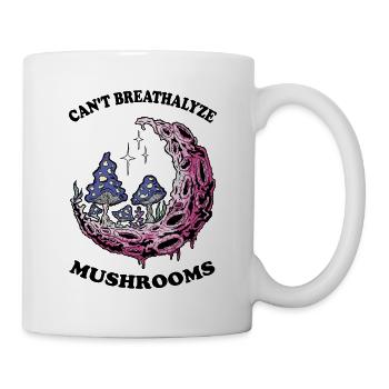 For Mushroom Lovers Can't Breathalyze Mushrooms - Tasse - Weiß - Rechts