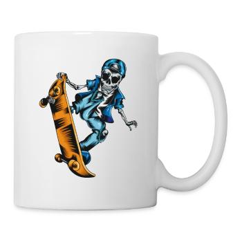Skating Skater Gift Daredevil Skater Skeleton - Mug - white - Right