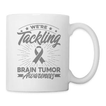 Gray Loop Brain Tumor Support Brain Tumor Ü - Mug - white - Right