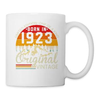 Unique En Son Genre Né En 1923 Millésime Original - Mug blanc - blanc - Droite
