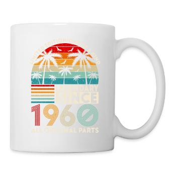 Legendär seit 1960 alle Originalteile - Tasse - Weiß - Rechts
