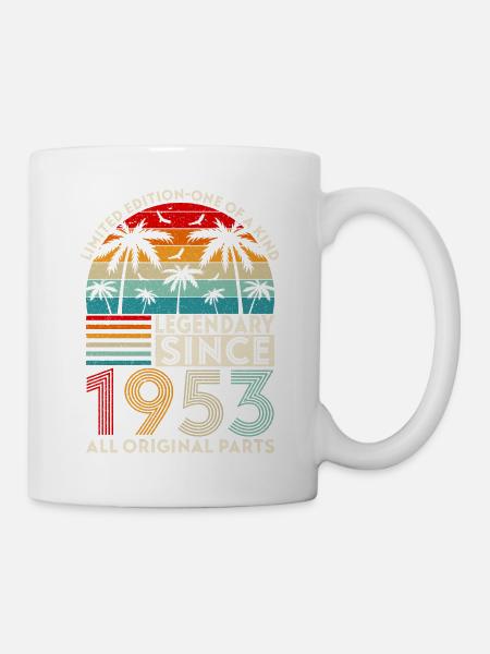 Legendär seit 1953 alle Originalteile - Tasse - Weiß