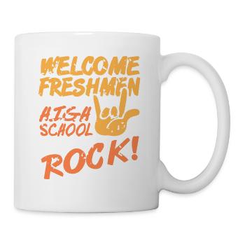 Welcome Freshmen High School ROCK! Retro Freshman - Mug - white - Right
