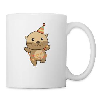 Loutre pour anniversaire pour les enfants un cadeau - Mug blanc - blanc - Droite