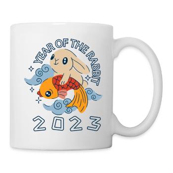 Joyeux Nouvel An Chinois Lapin 2023 - Mug blanc - blanc - Droite