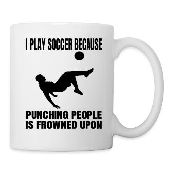 Joueur de football Entraîneur de football Footballeur Football - Mug blanc - blanc - Droite