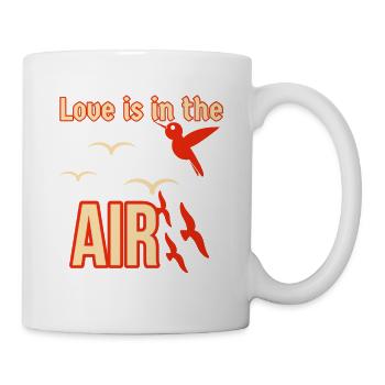 Love is in the air birds - Mug - white - Right