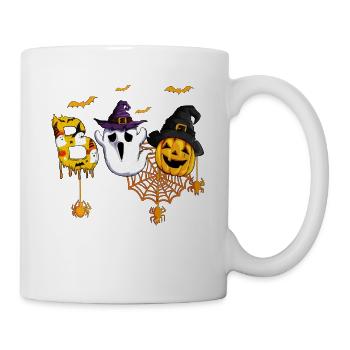 Funny Witch Ghosts Halloween Kids Costume Boo - Mug - white - Right