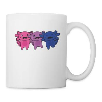 Bi Flag Gay Pride LGBTQ Axolotl - Mug - white - Right