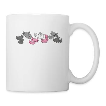 Demigirl Flag Pride LGBTQ Cute Axolotl - Mug - white - Right