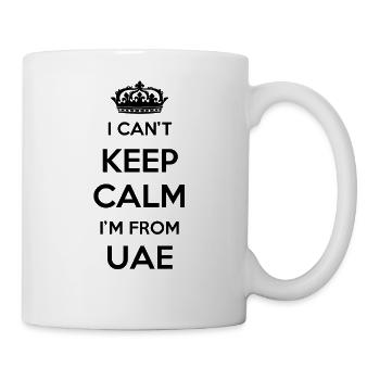 I can't stay calm, I'm from the UAE - Mug - white - Right