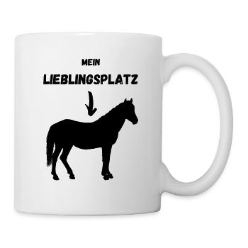 Mein Lieblingsplatz - Tasse - Weiß - Rechts