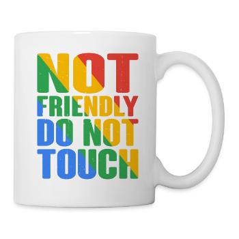 Pas amical, ne touchez pas 17 - Mug blanc - blanc - Droite