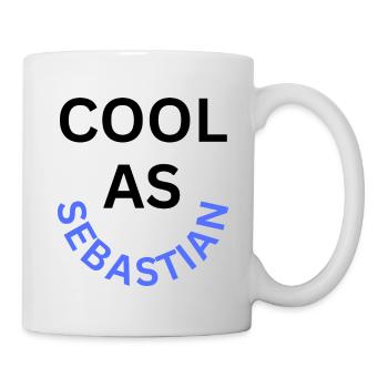 Cool as Sebastian Name - Mug - white - Right