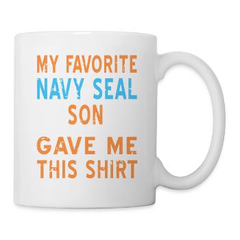 My Favorite NAVY Seal Son Gave This Shirt Retro - Mug - white - Right