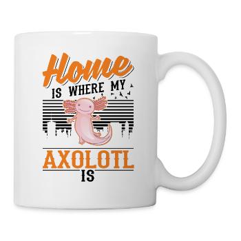 La maison est l’endroit où se trouve mon axolotl - Mug blanc - blanc - Droite