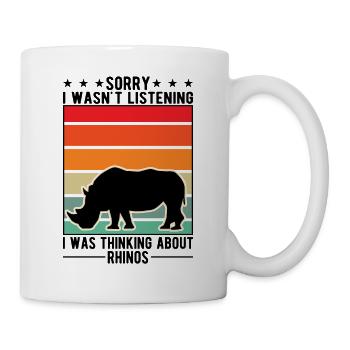 Rhinocéros Cadeau Rhino Rhinocéros - Mug blanc - blanc - Droite