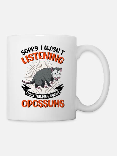 Opossum Geschenk Possum Beutelratte - Tasse - Weiß