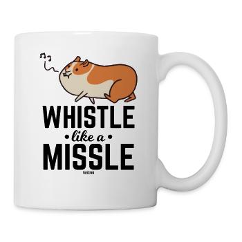 Hamster whistles a song - Mug - white - Right