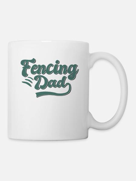 Fechten Papa Geschenk - Tasse - Weiß