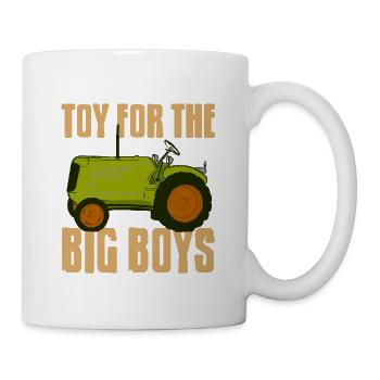 Toy For The Big Boys Retro Awesome Farmer Designs - Mug blanc - blanc - Droite