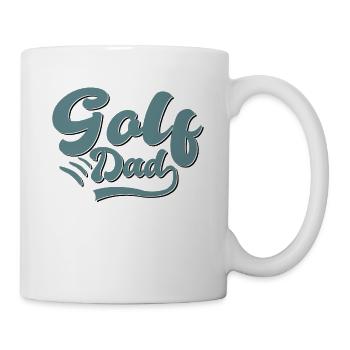 Golf Papa Geschenk - Tasse - Weiß - Rechts