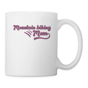 Mountain biking Mama - Tasse - Weiß - Rechts