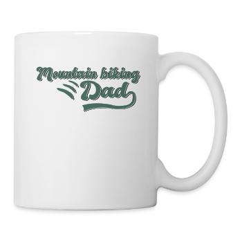 Mountain biking daddy gift - Mug - white - Right