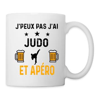 J'peux pas j'ai judo et apéro - Mug blanc - blanc - Droite