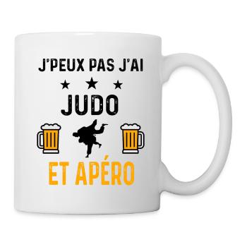 J'peux pas j'ai judo judoka et apéro - Mug blanc - blanc - Droite