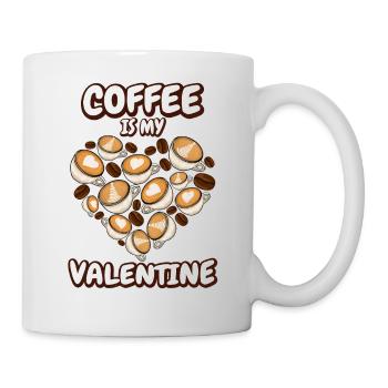 Coffee is my Valentine's Day - Mug - white - Right